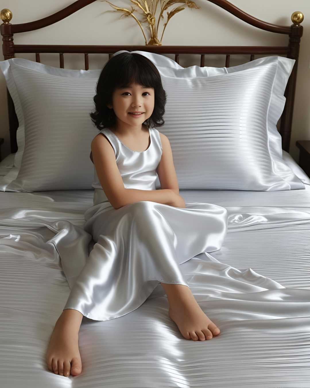 100% Pure Silk Bedsheet (For Baby Cots) Solid