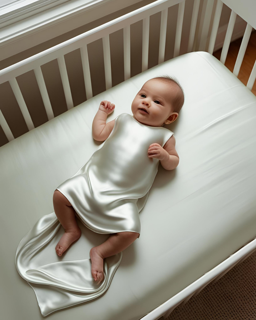 100% Pure Silk Bedsheet (For Baby Cots) Solid